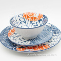 12pcs Hot Sale Pad Impressão de porcelana Cerâmica Tableware